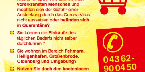 ASB Ostholstein Flyer Einkaufshilfe ASB Ostholstein Flyer Einkaufshilfe