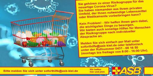 Einkaufshilfe ASB Kiel Fyer Einkaufshilfe ASB Kiel Fyer